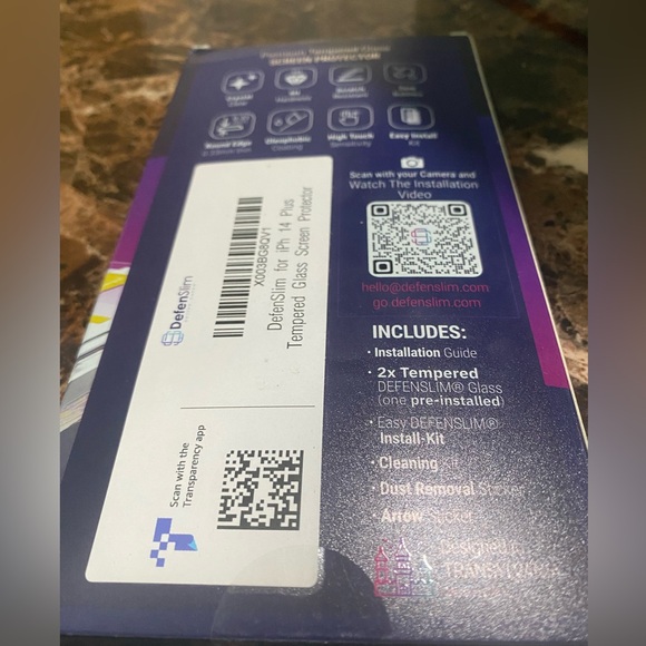 IPhone 14 Plus Glass Screen Protector 2 pack - Picture 5 of 6